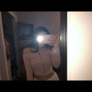 forever 21 pink off the shoulder crop top